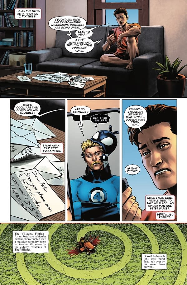 Interior preview page from AMAZING SPIDER-MAN/VENOM: DEATH SPIRAL #1 ED MCGUINNESS COVER