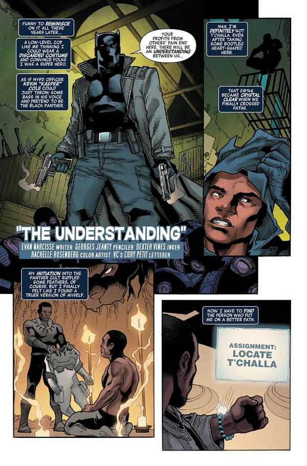 Interior preview page from BLACK PANTHER 60TH ANNIVERSARY SPECIAL #1 MATEUS MANHANINI COVER