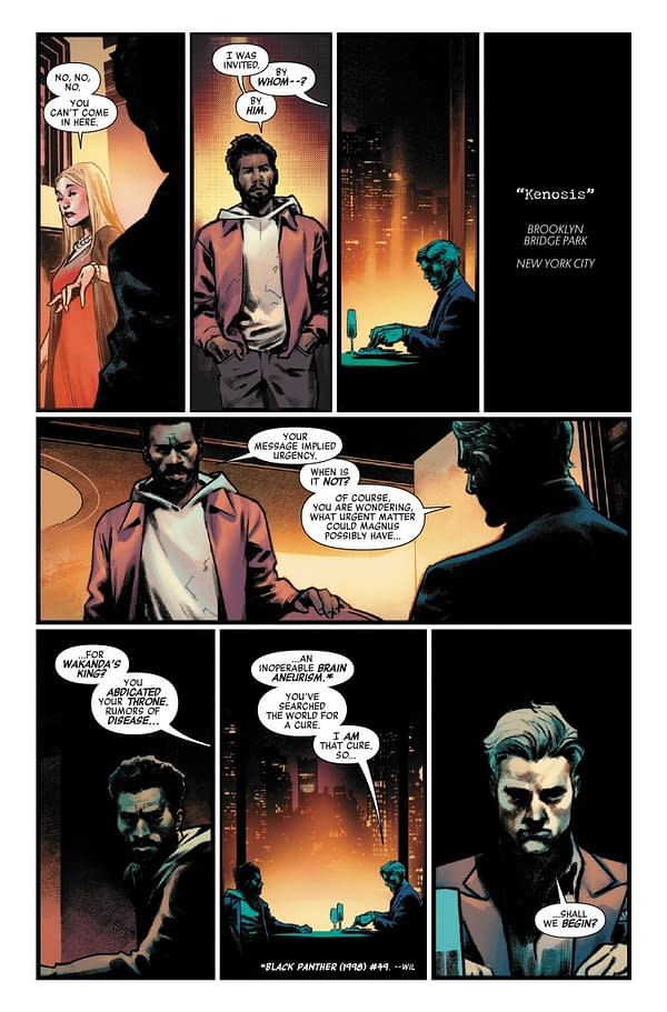 Interior preview page from BLACK PANTHER 60TH ANNIVERSARY SPECIAL #1 MATEUS MANHANINI COVER