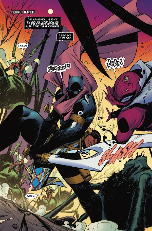 Interior preview page from BLACK PANTHER: INTERGALACTIC #3 CAFU COVER