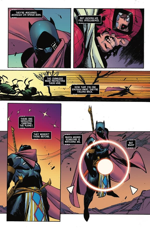 Interior preview page from BLACK PANTHER: INTERGALACTIC #3 CAFU COVER