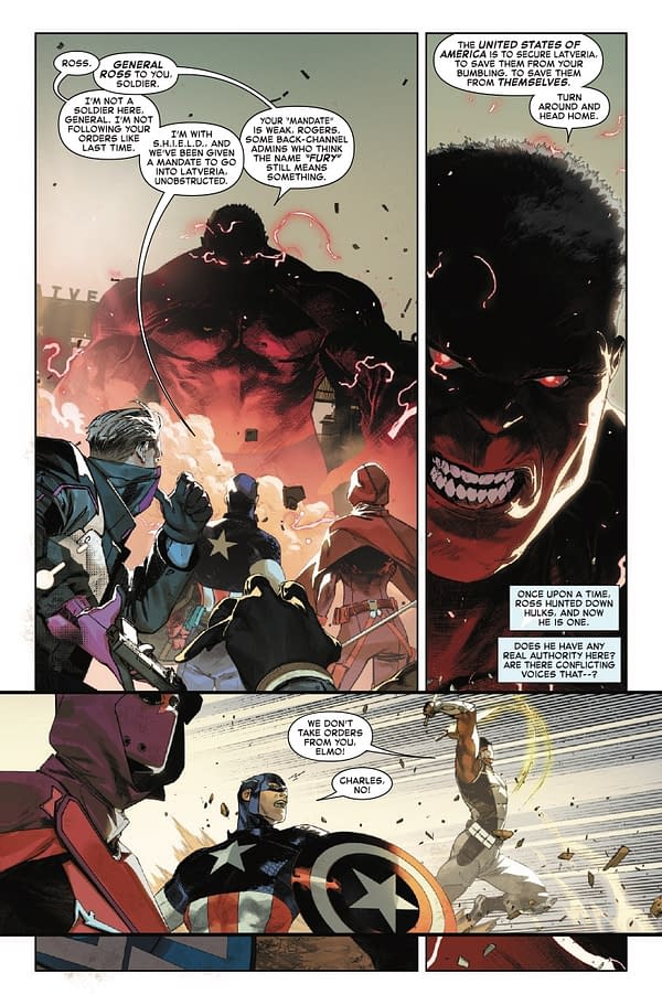 Interior preview page from CAPTAIN AMERICA #7 VALERIO SCHITI COVER