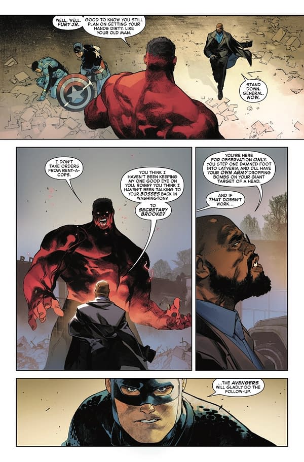 Interior preview page from CAPTAIN AMERICA #7 VALERIO SCHITI COVER