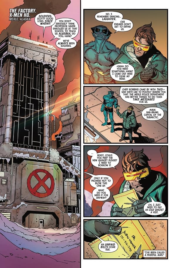 Interior preview page from CYCLOPS #1 FEDERICO VICENTINI COVER