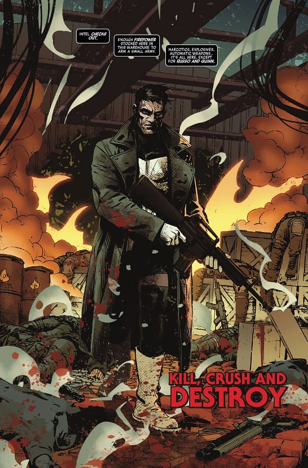 Interior preview page from DAREDEVIL/PUNISHER: THE DEVIL'S TRIGGER #4 SKAN COVER