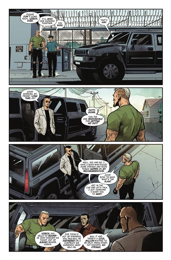 Interior preview page from DAREDEVIL/PUNISHER: THE DEVIL'S TRIGGER #4 SKAN COVER