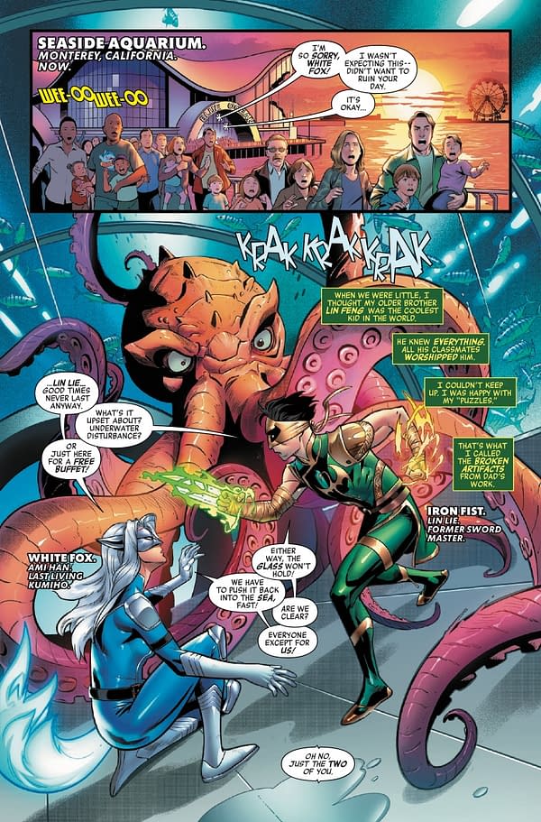 Interior preview page from DEADLY HANDS OF K'UN-LUN #1 LEINIL YU COVER