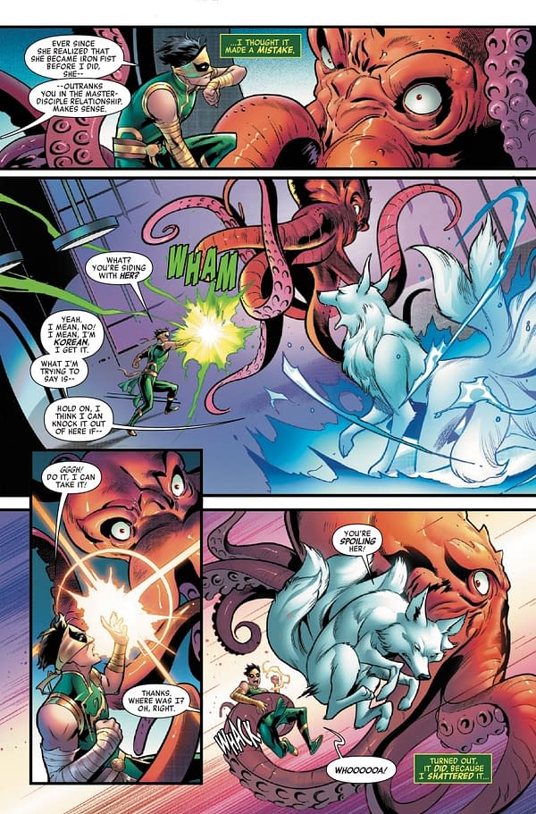 Interior preview page from DEADLY HANDS OF K'UN-LUN #1 LEINIL YU COVER