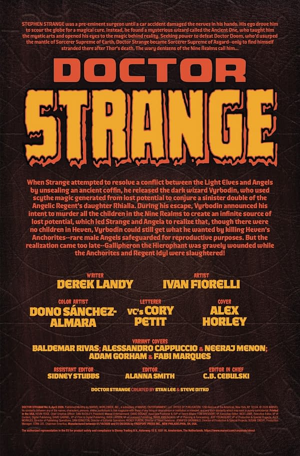 Interior preview page from DOCTOR STRANGE #3 ALEX HORLEY COVER