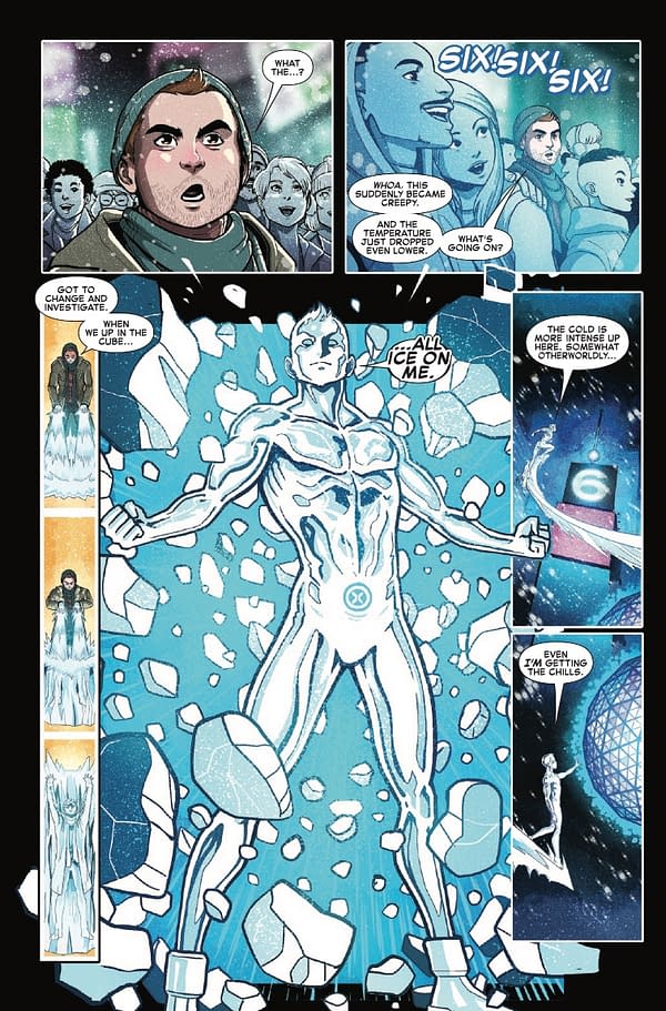 Interior preview page from ICEMAN: OMEGA #1 LUCIANO VECCHIO COVER