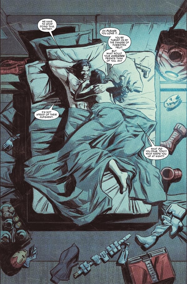 Interior preview page from IRON MAN #2 RYAN STEGMAN COVER