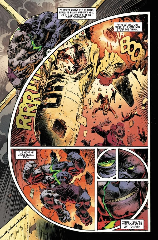 Interior preview page from INFERNAL HULK #4 NIC KLEIN COVER