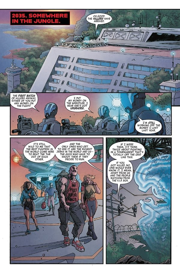 Interior preview page from PREDATOR: BLOODSHED #1 KEN LASHLEY COVER