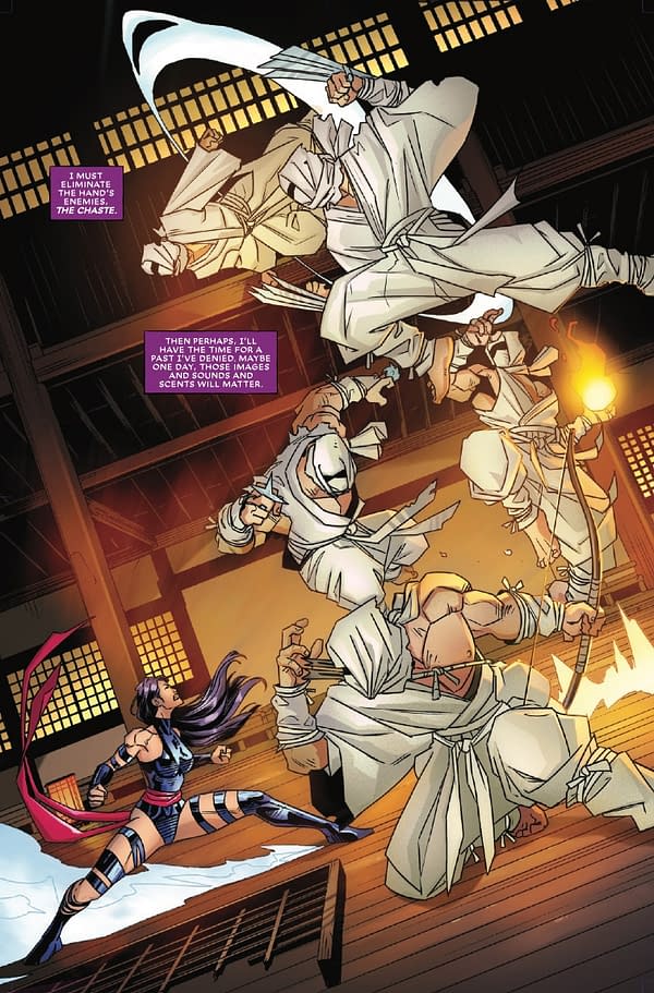 Interior preview page from PSYKLOCKE: NINJA #2 DERRICK CHEW COVER