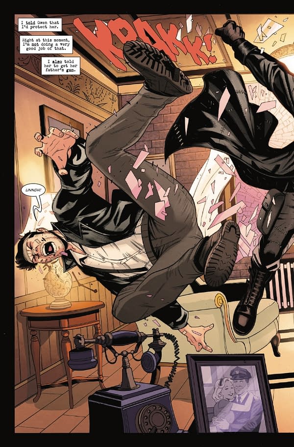 Interior preview page from SPIDER-MAN NOIR #5 SIMONE DI MEO COVER