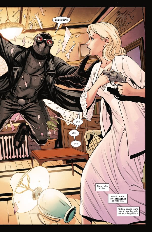 Interior preview page from SPIDER-MAN NOIR #5 SIMONE DI MEO COVER