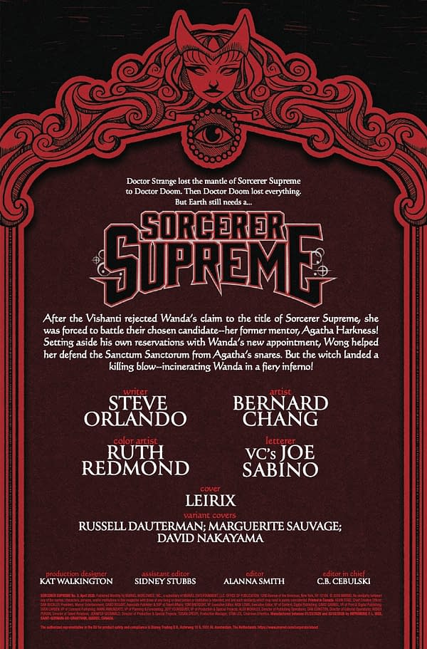 Interior preview page from SORCERER SUPREME #3 LESLEY "LEIRIX" LI COVER