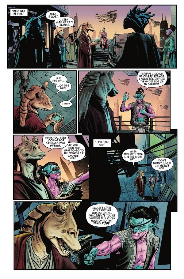 Interior preview page from STAR WARS: JAR JAR #1 TAURIN CLARKE COVER