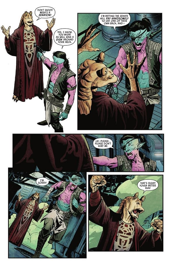 Interior preview page from STAR WARS: JAR JAR #1 TAURIN CLARKE COVER