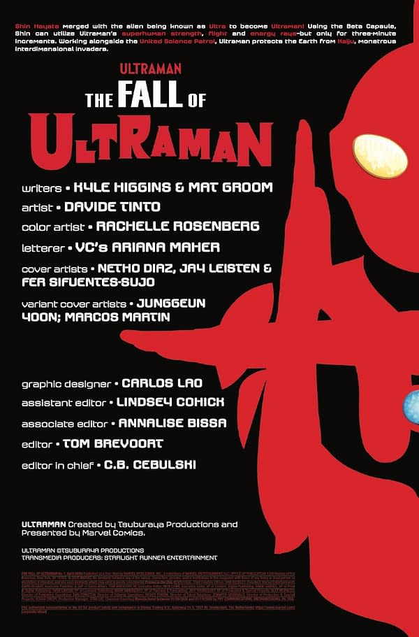 Interior preview page from THE FALL OF ULTRAMAN #1 NETHO DIAZ COVER