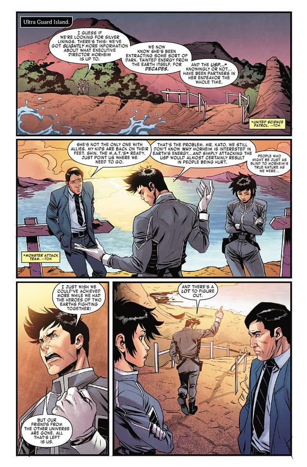 Interior preview page from THE FALL OF ULTRAMAN #1 NETHO DIAZ COVER