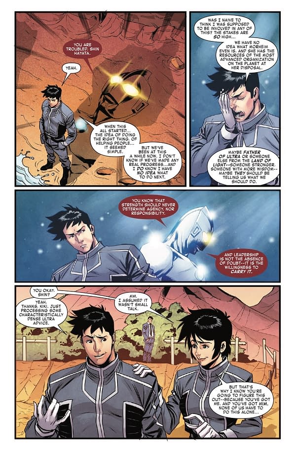 Interior preview page from THE FALL OF ULTRAMAN #1 NETHO DIAZ COVER