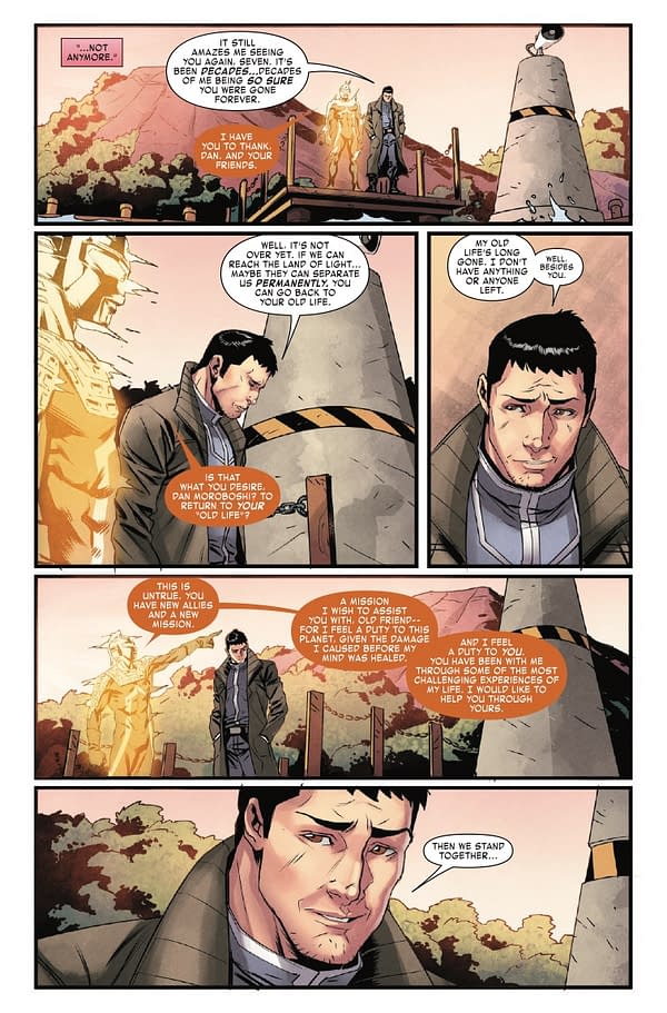 Interior preview page from THE FALL OF ULTRAMAN #1 NETHO DIAZ COVER