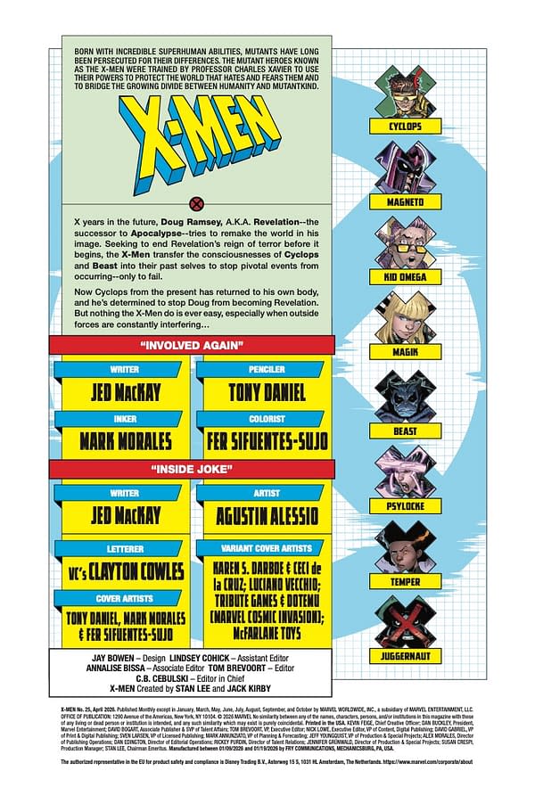 Interior preview page from X-MEN #25 TONY DANIEL COVER