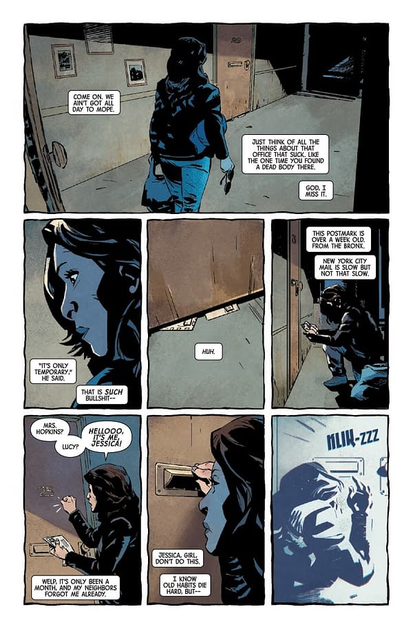 Interior preview page from ALIAS: RED BAND #1 DAVID MACK COVER