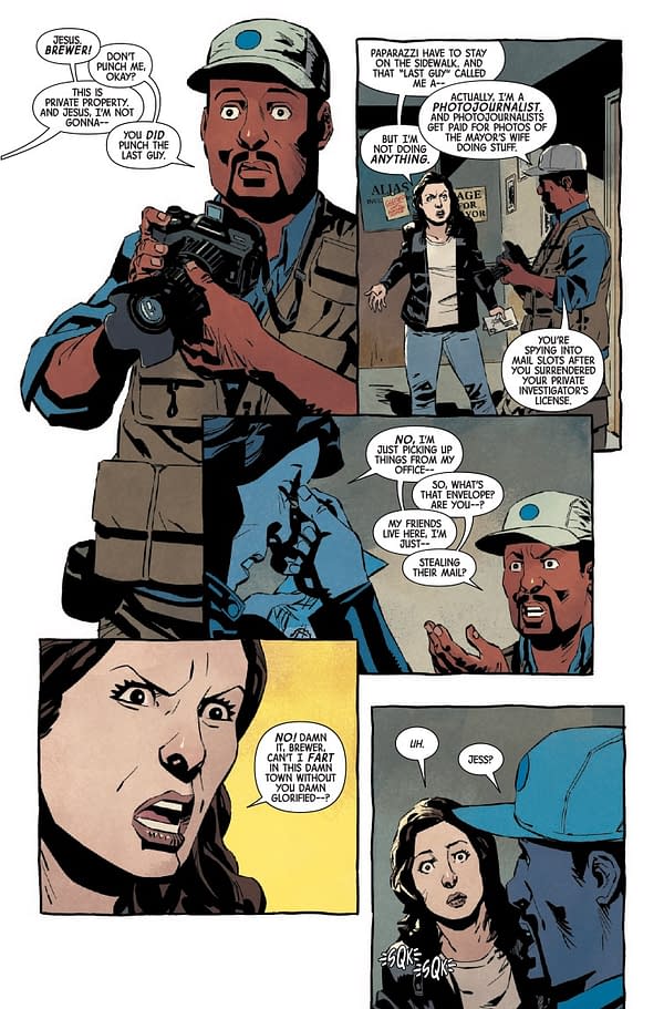 Interior preview page from ALIAS: RED BAND #1 DAVID MACK COVER