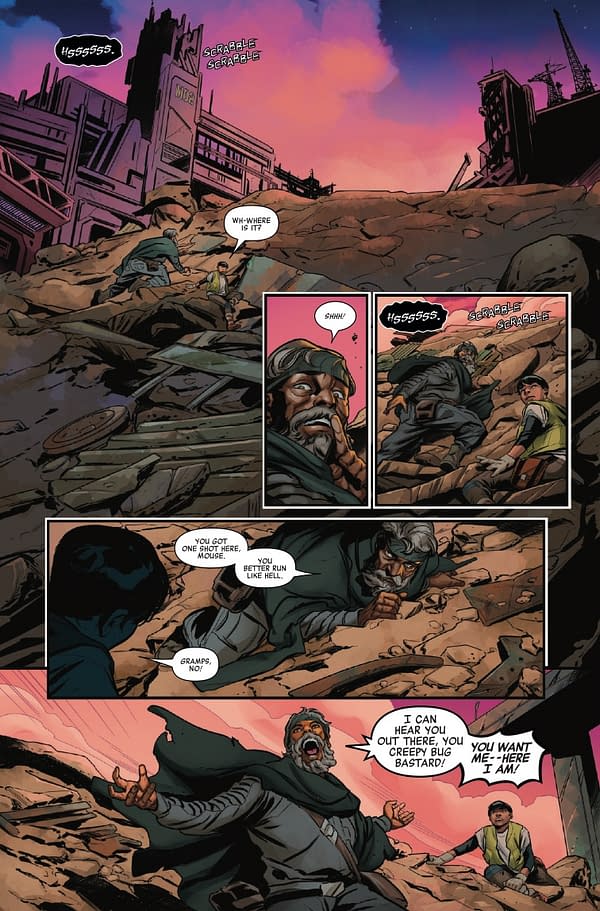 Interior preview page from ALIEN: KING KILLER #1 DAVID YARDIN COVER