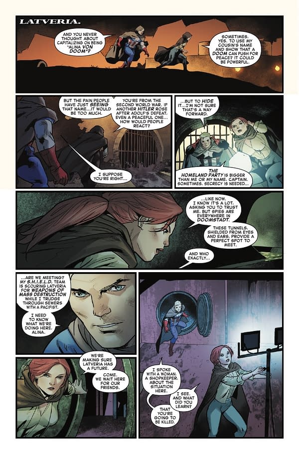 Interior preview page from CAPTAIN AMERICA #8 VALERIO SCHITI COVER