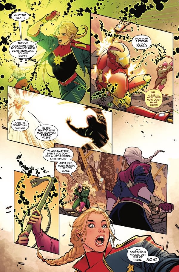 Interior preview page from CAPTAIN MARVEL: DARK PAST #1 LUCAS WERNECK COVER