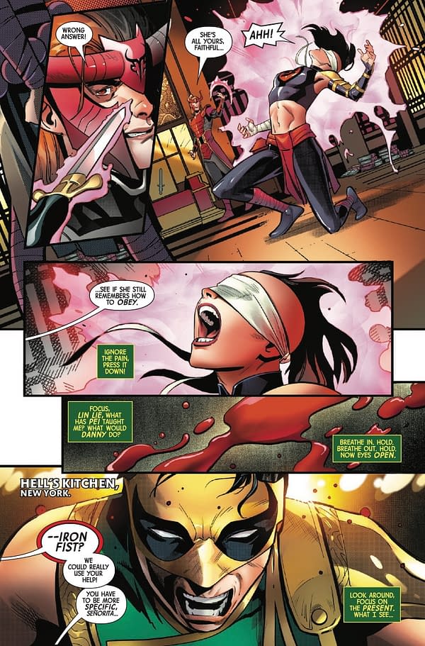 Interior preview page from DEADLY HANDS OF K'UN-LUN #2 LEINIL YU COVER