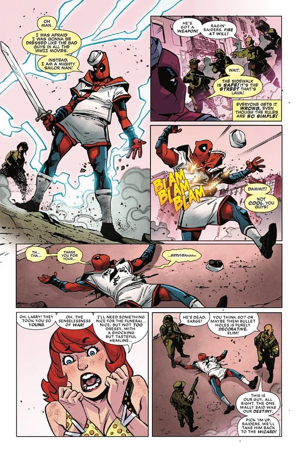 Interior preview page from DEADPOOL: APRIL POOL'S DAY #1 DAVID BALDEóN COVER