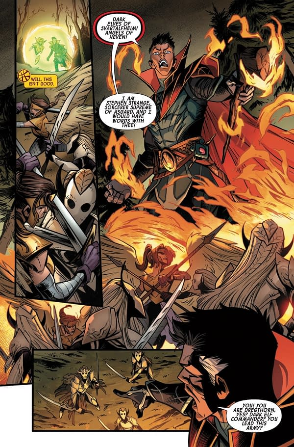 Interior preview page from DOCTOR STRANGE #4 ALEX HORLEY COVER