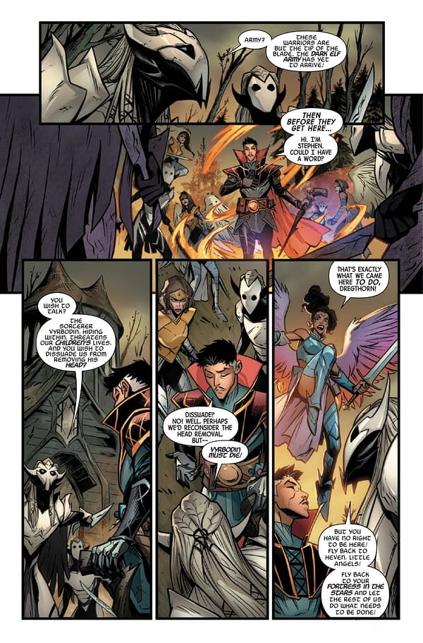 Interior preview page from DOCTOR STRANGE #4 ALEX HORLEY COVER