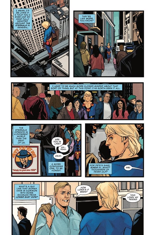 Interior preview page from ETERNALS 50TH ANNIVERSARY SPECIAL #1 R.B. SILVA COVER