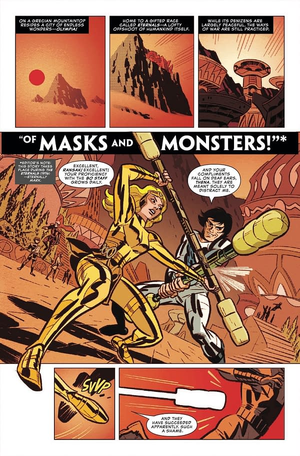 Interior preview page from ETERNALS 50TH ANNIVERSARY SPECIAL #1 R.B. SILVA COVER