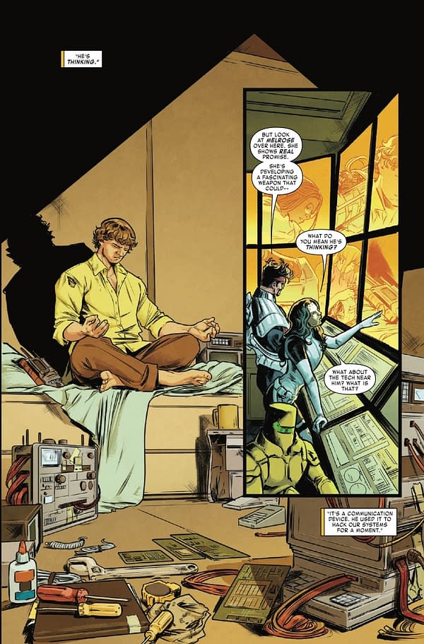 Interior preview page from IRON MAN #3 RYAN STEGMAN COVER