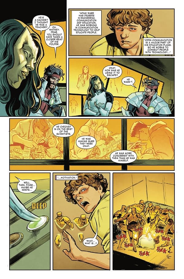 Interior preview page from IRON MAN #3 RYAN STEGMAN COVER