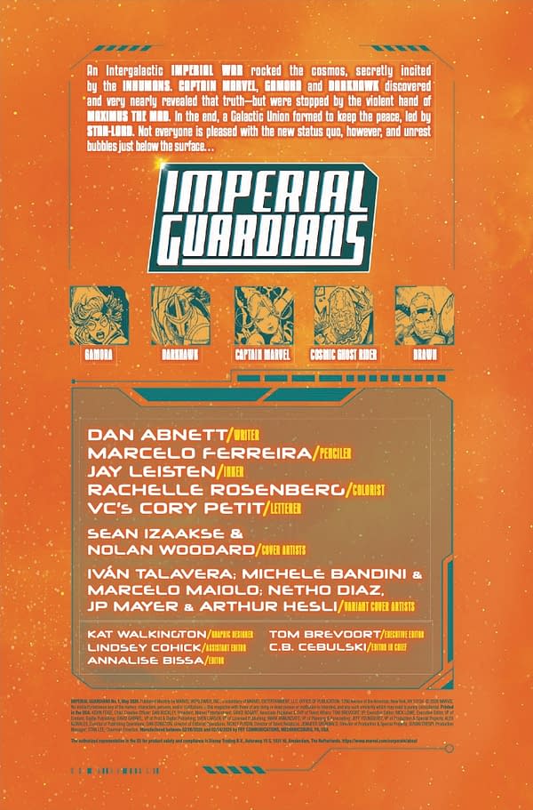 Interior preview page from IMPERIAL GUARDIANS #1 SEAN IZAAKSE COVER