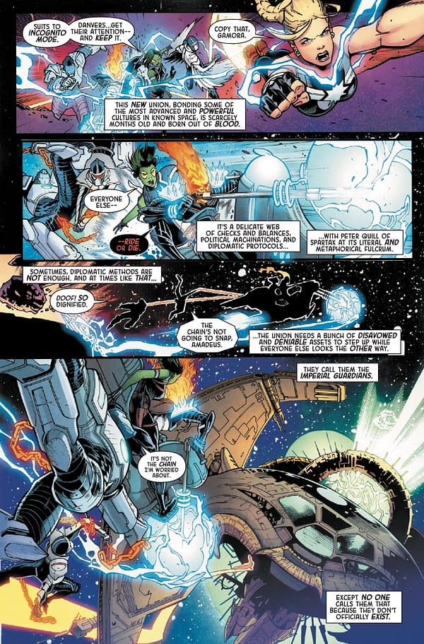 Interior preview page from IMPERIAL GUARDIANS #1 SEAN IZAAKSE COVER