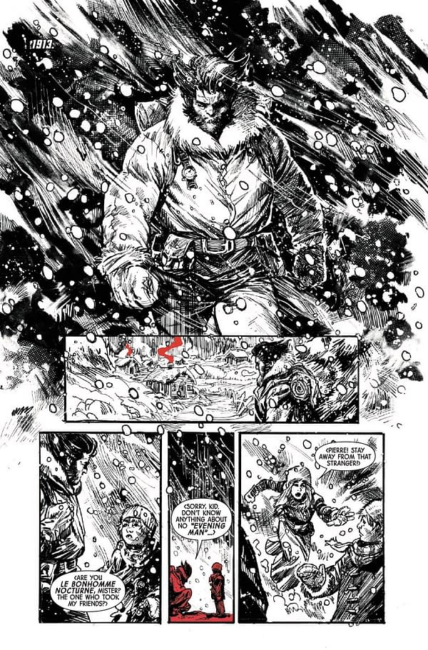 Interior preview page from LOGAN: BLACK WHITE AND BLOOD #4 DAN PANOSIAN COVER