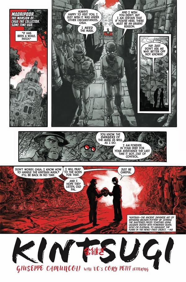 Interior preview page from LOGAN: BLACK WHITE AND BLOOD #4 DAN PANOSIAN COVER