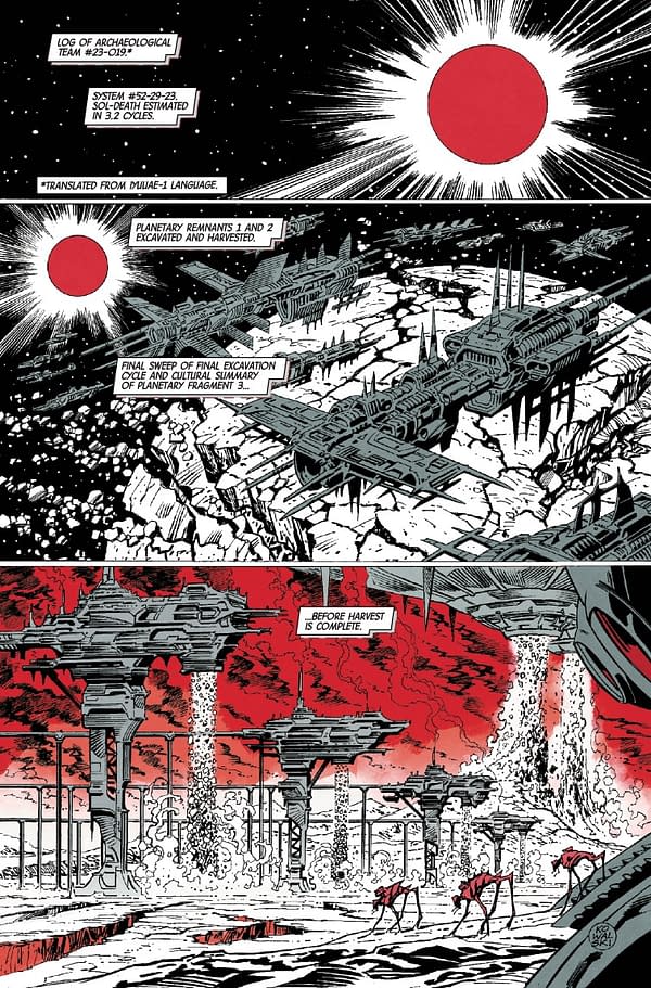 Interior preview page from LOGAN: BLACK WHITE AND BLOOD #4 DAN PANOSIAN COVER