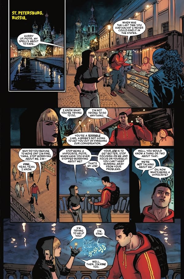 Interior preview page from MAGIK AND COLOSSUS #2 DAVID NAKAYAMA COVER