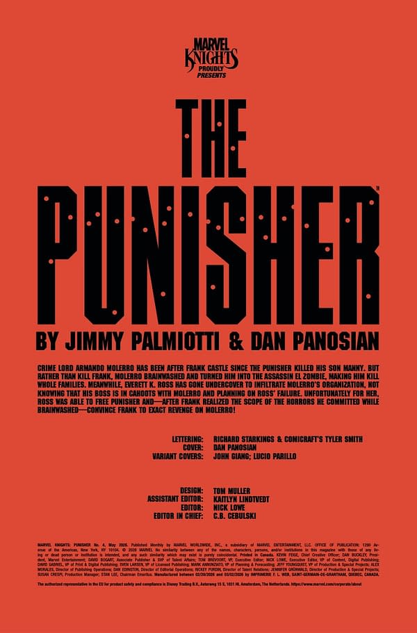 Interior preview page from MARVEL KNIGHTS: PUNISHER #4 DAN PANOSIAN COVER