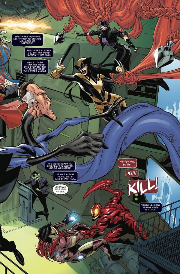 Interior preview page from NEW AVENGERS #10 STEPHEN SEGOVIA COVER