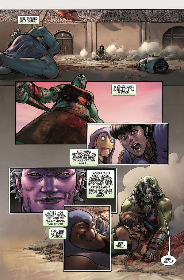 Interior preview page from PLANET SHE-HULK #5 AARON KUDER COVER